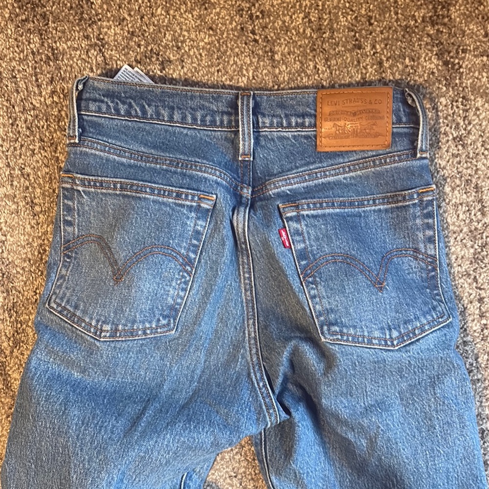 Levi's Blue Straight Leg Jeans Classic Style - Picture 7 of 8
